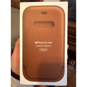 Apple iPhone 12 mini Leather Sleeve with MagSafe - Saddle Brown